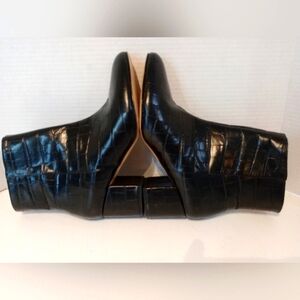 SCHUTZ Flat Socks Black Leather Short Boots‎ Sz. 7B